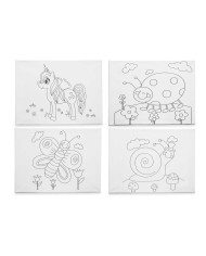 Tela Pincello 29100262 Legno Stoffa 8 Unità Tela Pincello 29100262 Legno Stoffa 8 Unità