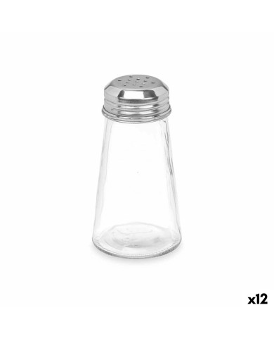 Saliera Vivalto YHP-SZ24/DH12 Trasparente Metallo Vetro 5,5 x 10,5 x 5,5 cm (12 Unità)