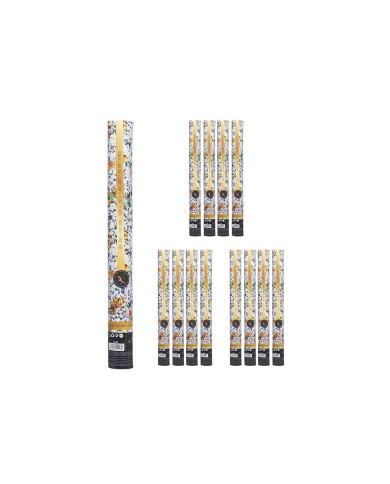 Cannone di coriandoli 9901-30 Multicolore Carta Cartone Plastica 5 x 28,5 x 5 cm (12 Unità)