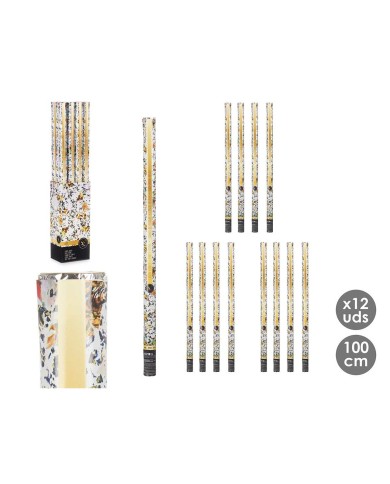 Cannone di coriandoli 9901-100 Multicolore Carta Cartone Plastica 5 x 99 x 5 cm (12 Unità)