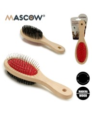 Spazzola per Cani Mascow AR1807082 Marrone Nero Rosso 7 x 22,5 x 5 cm (12 Unità)