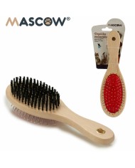 Spazzola per Cani Mascow AR1807082 Marrone Nero Rosso 7 x 22,5 x 5 cm (12 Unità)