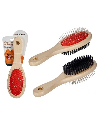 Spazzola per Cani Mascow AR1807082 Marrone Nero Rosso 7 x 22,5 x 5 cm (12 Unità) Spazzola per Cani Mascow AR1807082 Marrone Nero Rosso 7 x 22,5 x 5 cm (12 Unità)
