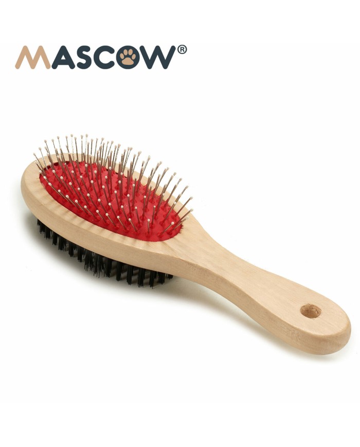 Spazzola per Cani Mascow AR1807082 Marrone Nero Rosso 7 x 22,5 x 5 cm (12 Unità)