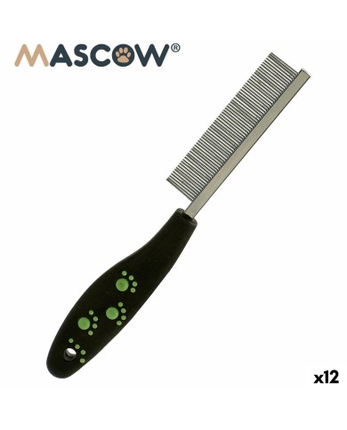 Pettine Mascow 27793 Nero Rosso Verde Poliestere Acciaio 4 x 20,5 x 1,5 cm 12 Unità Pettine Mascow 27793 Nero Rosso Verde Poliestere Acciaio 4 x 20,5 x 1,5 cm 12 Unità