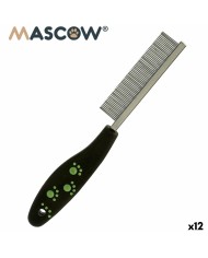 Pettine Mascow 27793 Nero Rosso Verde Poliestere Acciaio 4 x 20,5 x 1,5 cm 12 Unità
