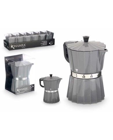 Timer da Cucina Kinvara KT3081(ST) 9 x 10,5 x 6,5 cm (12 Unità)