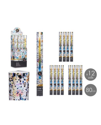 Cannone di coriandoli NAVI-AR-482 Multicolore Carta Cartone Plastica 5 x 78,5 x 5 cm (12 Unità)