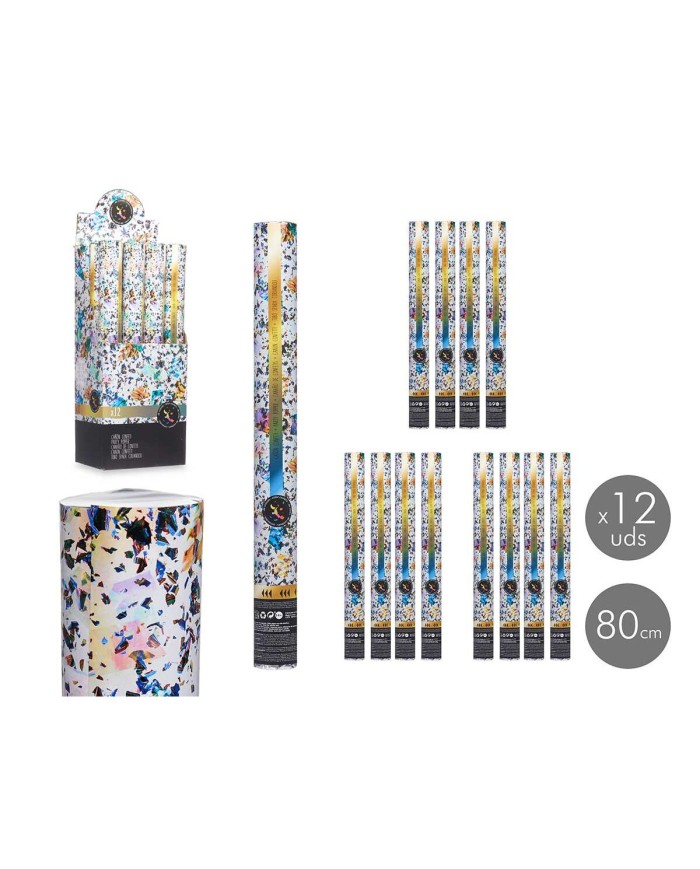 Cannone di coriandoli NAVI-AR-482 Multicolore Carta Cartone Plastica 5 x 78,5 x 5 cm (12 Unità)