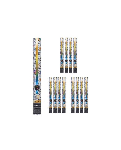 Cannone di coriandoli NAVI-AR-482 Multicolore Carta Cartone Plastica 5 x 78,5 x 5 cm (12 Unità)