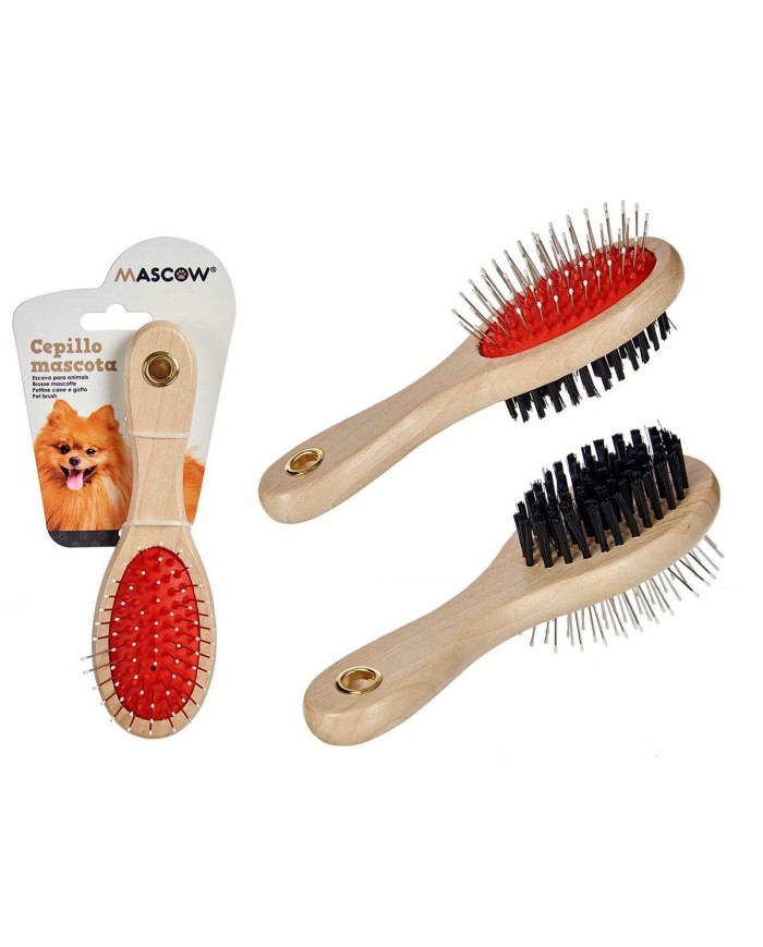Spazzola per Cani Mascow AR1807083 Marrone Nero Rosso 9 x 5 x 21 cm (12 Unità) Spazzola per Cani Mascow AR1807083 Marrone Nero Rosso 9 x 5 x 21 cm (12 Unità)