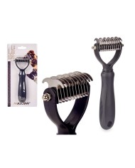 Pettine a Rastrello per Cani Mascow 333 Nero Silicone 6,5 x 17 x 3 cm 12 Unità