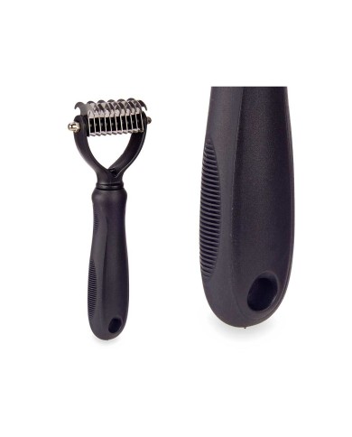 Pettine a Rastrello per Cani Mascow 333 Nero Silicone 6,5 x 17 x 3 cm 12 Unità Pettine a Rastrello per Cani Mascow 333 Nero Silicone 6,5 x 17 x 3 cm 12 Unità