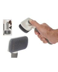 Spazzola per Cani Mascow 334 Antracite 10,5 x 19 x 6 cm (12 Unità)