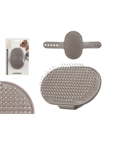 Spazzola per Cani Mascow 335 Grigio 13 x 3,5 x 10 cm (12 Unità) Spazzola per Cani Mascow 335 Grigio 13 x 3,5 x 10 cm (12 Unità)