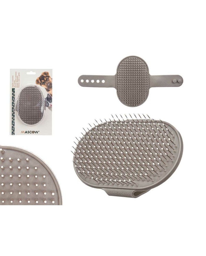 Spazzola per Cani Mascow 335 Grigio 13 x 3,5 x 10 cm (12 Unità) Spazzola per Cani Mascow 335 Grigio 13 x 3,5 x 10 cm (12 Unità)