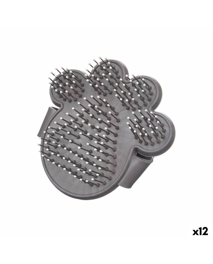 Spazzola per Cani Mascow 336 Grigio 10,5 x 10 x 3 cm (12 Unità) Spazzola per Cani Mascow 336 Grigio 10,5 x 10 x 3 cm (12 Unità)