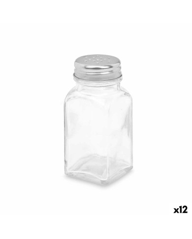 Saliera Vivalto YHP-F0409/DH12 Trasparente Metallo Vetro 4 x 9 x 4 cm (12 Unità)