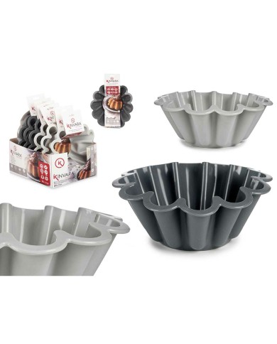 Stampo per Dolci Kinvara HH477 Grigio chiaro Grigio scuro Silicone 1,5 L 24,5 x 10 x 24,5 cm (6 Unità) Stampo per Dolci Kinvara HH477 Grigio chiaro Grigio scuro Silicone 1,5 L 24,5 x 10 x 24,5 cm (6 Unità)