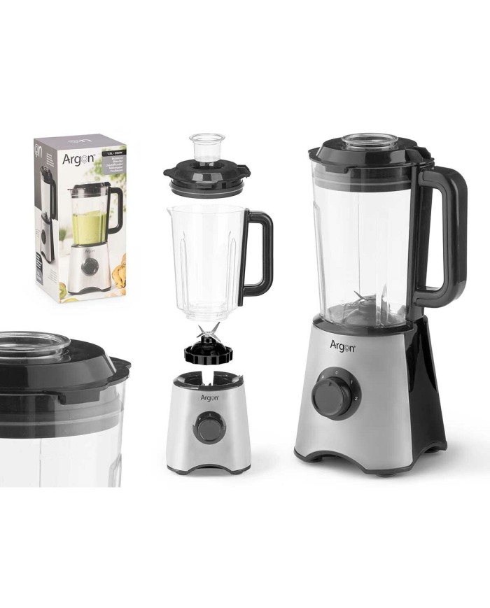 Frullatore Argon JE-816A Nero Acciaio 350 W 1,5 L
