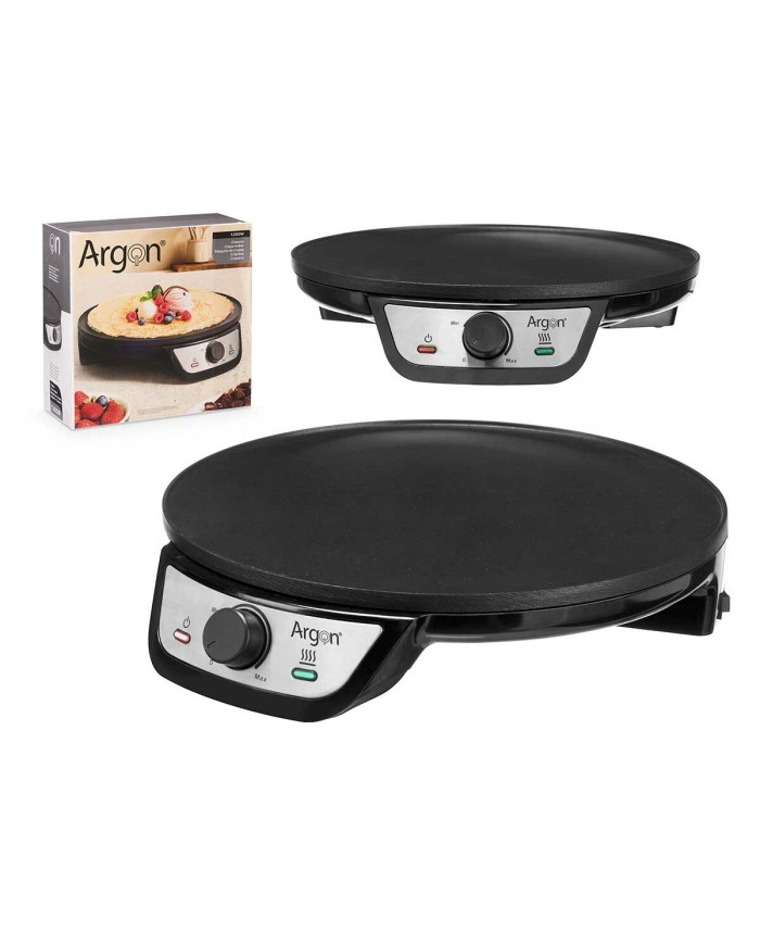 Piastra per Crepe Argon Y-8906 Nero 1200 W Piastra per Crepe Argon Y-8906 Nero 1200 W