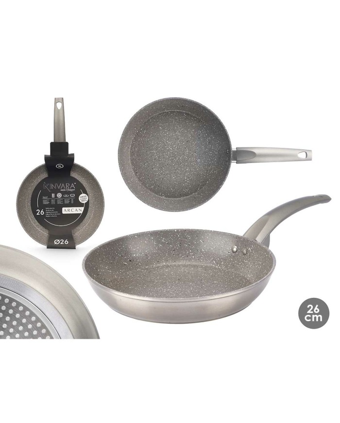 Padella antiaderente Kinvara 4 Argentato Alluminio 26 cm Induzione Padella antiaderente Kinvara 4 Argentato Alluminio 26 cm Induzione