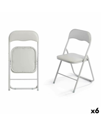 Sedia Pieghevole 10925 Grigio 43 x 46 x 78 cm 88 x 6,5 x 45 cm (6 Unità) Sedia Pieghevole 10925 Grigio 43 x 46 x 78 cm 88 x 6,5 x 45 cm (6 Unità)