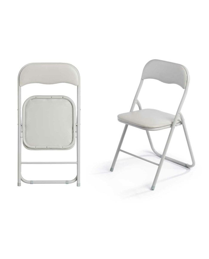 Sedia Pieghevole 10925 Grigio 43 x 46 x 78 cm 88 x 6,5 x 45 cm (6 Unità)