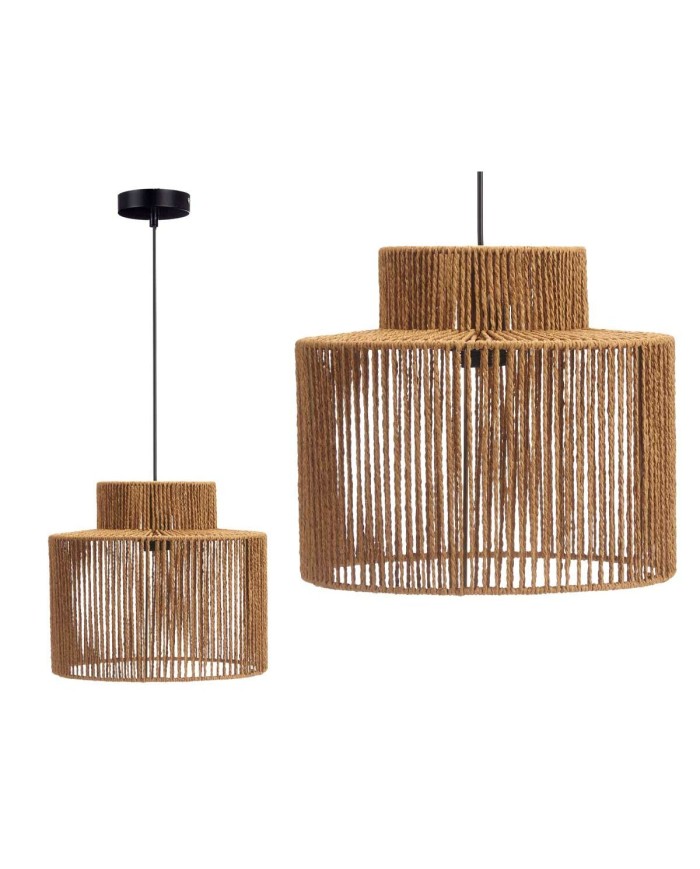 Lampada da tavolo 23B515 Marrone Nero Metallo Plastica Lampada da tavolo 23B515 Marrone Nero Metallo Plastica