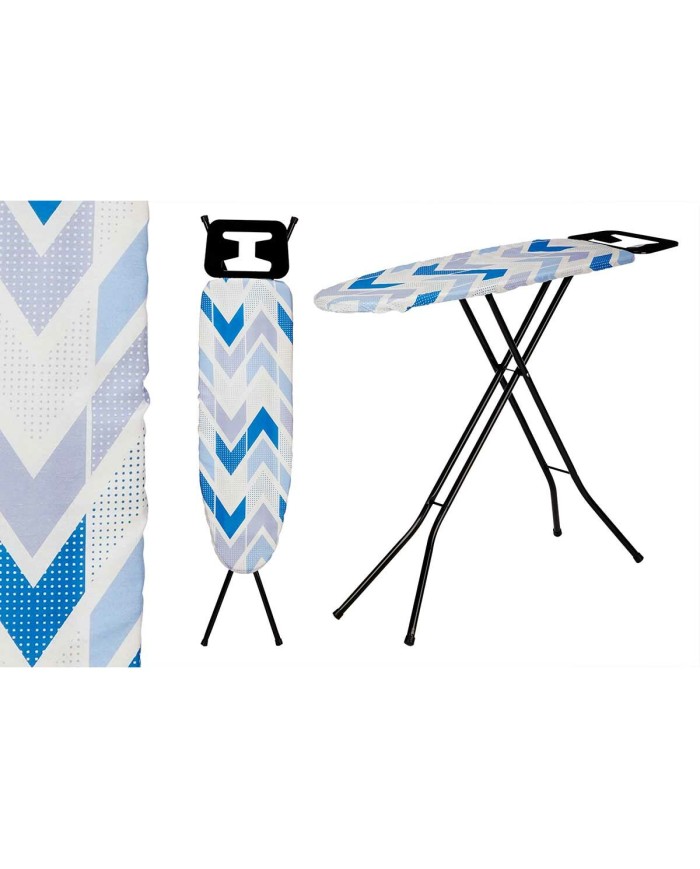 Asse da Stiro Kipit 18358 - CB-220 Azzurro Metallo Stoffa (4 Unità)