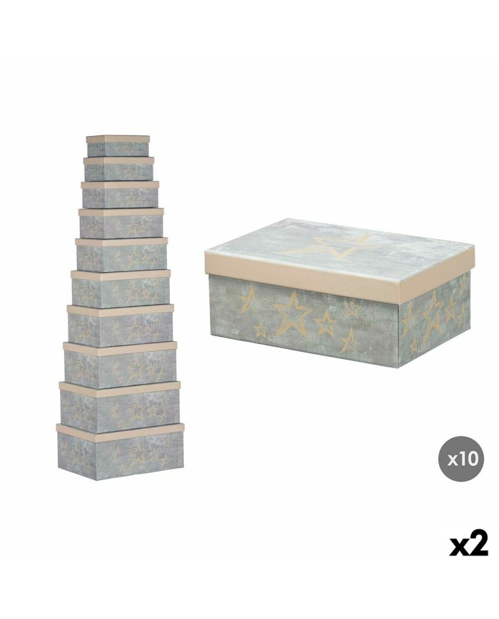 Scatola Decorativa Pincello 64 Crema Cartone (2 Unità) Scatola Decorativa Pincello 64 Crema Cartone (2 Unità)