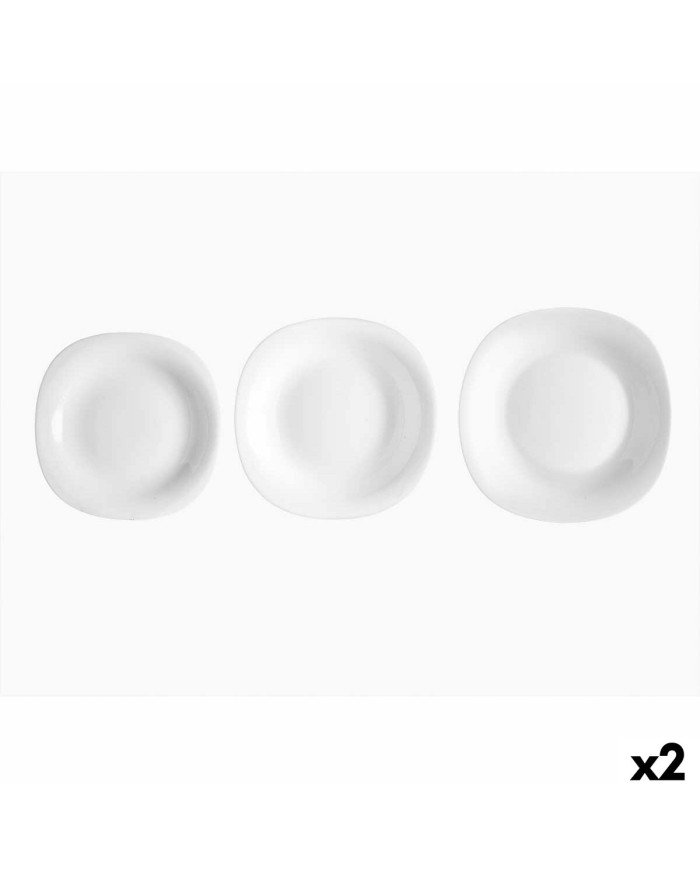Set di Stoviglie Vivalto F-LFP95-85-90 Bianco Vetro opalino (2 Unità) Set di Stoviglie Vivalto F-LFP95-85-90 Bianco Vetro opalino (2 Unità)