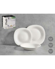 Set di Stoviglie Vivalto F-LFP95-85-90 Bianco Vetro opalino (2 Unità) Set di Stoviglie Vivalto F-LFP95-85-90 Bianco Vetro opalino (2 Unità)