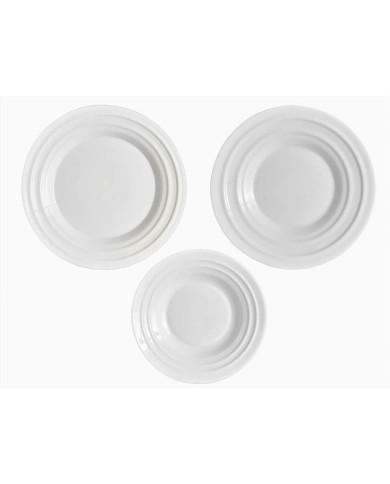 Set di Stoviglie Vivalto F-LGCP105-75-85 Bianco Vetro opalino (2 Unità) Set di Stoviglie Vivalto F-LGCP105-75-85 Bianco Vetro opalino (2 Unità)