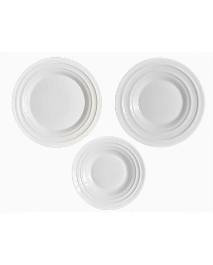 Set di Stoviglie Vivalto F-LGCP105-75-85 Bianco Vetro opalino (2 Unità) Set di Stoviglie Vivalto F-LGCP105-75-85 Bianco Vetro opalino (2 Unità)