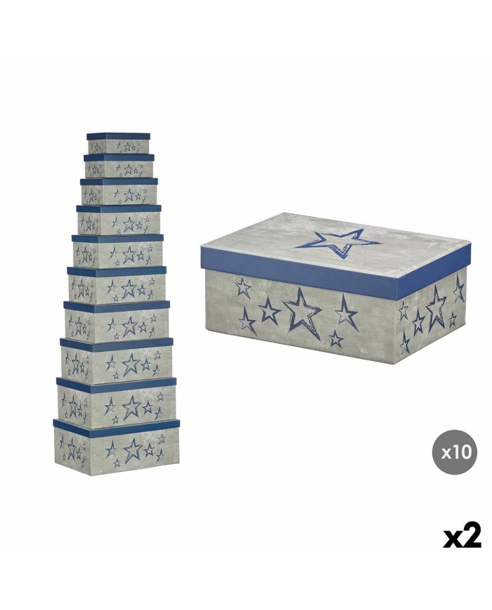 Scatola Decorativa Pincello 66 Azzurro Cartone (2 Unità)