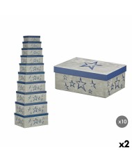 Scatola Decorativa Pincello 66 Azzurro Cartone (2 Unità)