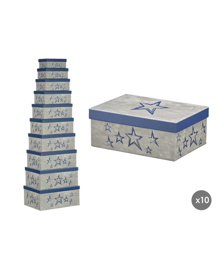 Scatola Decorativa Pincello 66 Azzurro Cartone (2 Unità)