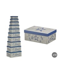 Scatola Decorativa Pincello 66 Azzurro Cartone (2 Unità)