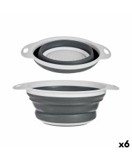 Colino Kinvara 81604 Bianco Grigio polipropilene TPR 25 x 20 x 8,5 cm 25 x 3 x 20 cm (6 Unità) Colino Kinvara 81604 Bianco Grigio polipropilene TPR 25 x 20 x 8,5 cm 25 x 3 x 20 cm (6 Unità)