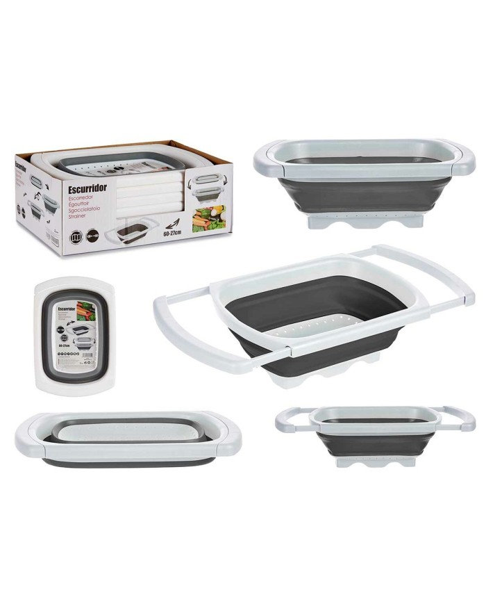 Colino Kinvara CH43223-4 Bianco Grigio polipropilene TPR 60 x 26 x 12 cm 39,5 x 4,5 x 26 cm (6 Unità) Colino Kinvara CH43223-4 Bianco Grigio polipropilene TPR 60 x 26 x 12 cm 39,5 x 4,5 x 26 cm (6 Unità)