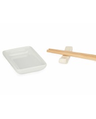 Set per Sushi Kinvara 1249SJ4111 Bianco Bambù Porcellana (12 Pezzi) (6 Unità)