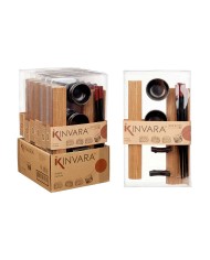 Set per Sushi Kinvara SJ4702 Nero Naturale Bambù servizio di piatti (8 Pezzi) (6 Unità)