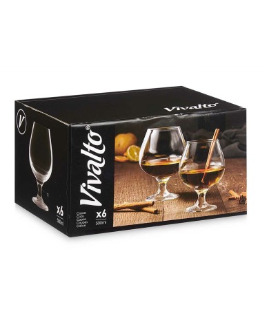 Calice Vivalto R3708/BHZ6 Trasparente Vetro 500 ml 10 x 15 x 10 cm (6 Unità)