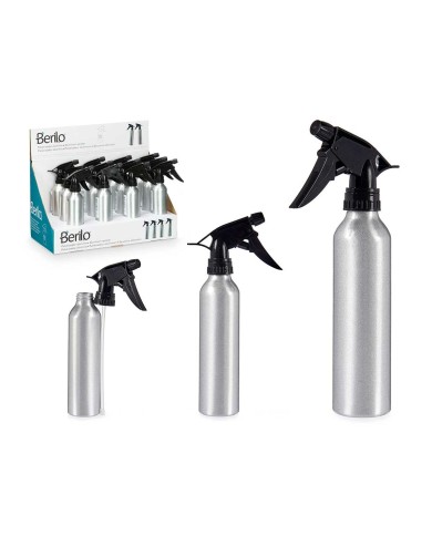 Bottiglia per nebulizzare Berilo 37581 Nero Argentato Alluminio polipropilene 300 ml (12 Unità) Bottiglia per nebulizzare Berilo 37581 Nero Argentato Alluminio polipropilene 300 ml (12 Unità)