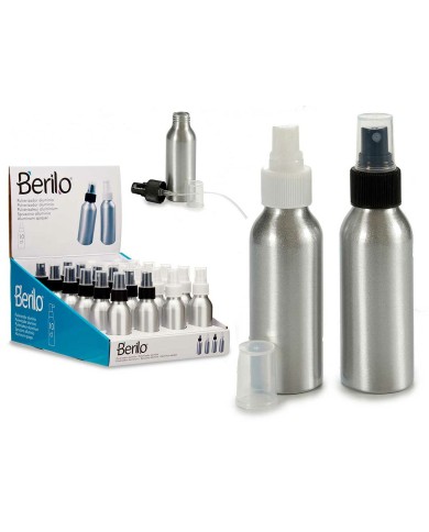 Bottiglia per nebulizzare Berilo CH9979-2 Bianco Nero Trasparente Argentato Alluminio polipropilene 100 ml (24 Unità) Bottiglia per nebulizzare Berilo CH9979-2 Bianco Nero Trasparente Argentato Alluminio polipropilene 100 ml (24 Unità)