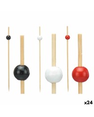 Set di Spiedini per Barbecue Algon Bambù 100 Pezzi 24 cm (12 Unità)