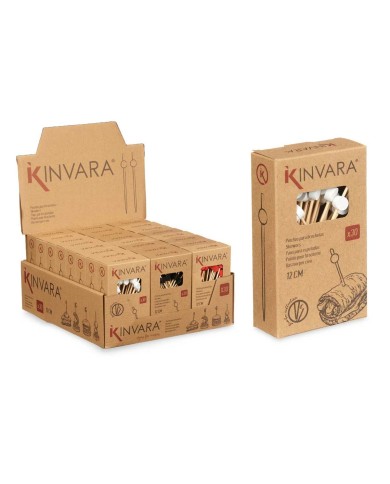 Set di Spiedini per Barbecue Kinvara 36340 Bambù (24 Unità)