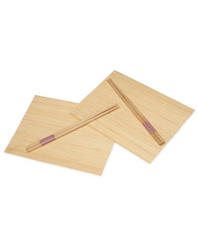 Set per Sushi Kinvara BM-001 Legno Bambù 24 x 18 cm 24 x 0,5 x 0,5 cm (24 Unità)