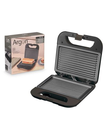 Piastra Grill Elettrica Argon K-901B/G Nero Acciaio 750 W Piastra Grill Elettrica Argon K-901B/G Nero Acciaio 750 W
